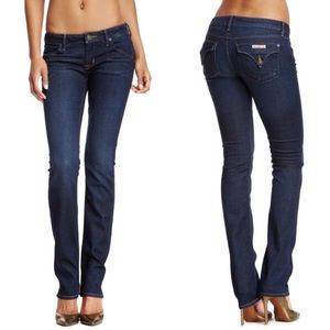 Hudson Jeans Carly Flap Straight Leg Jeans 28